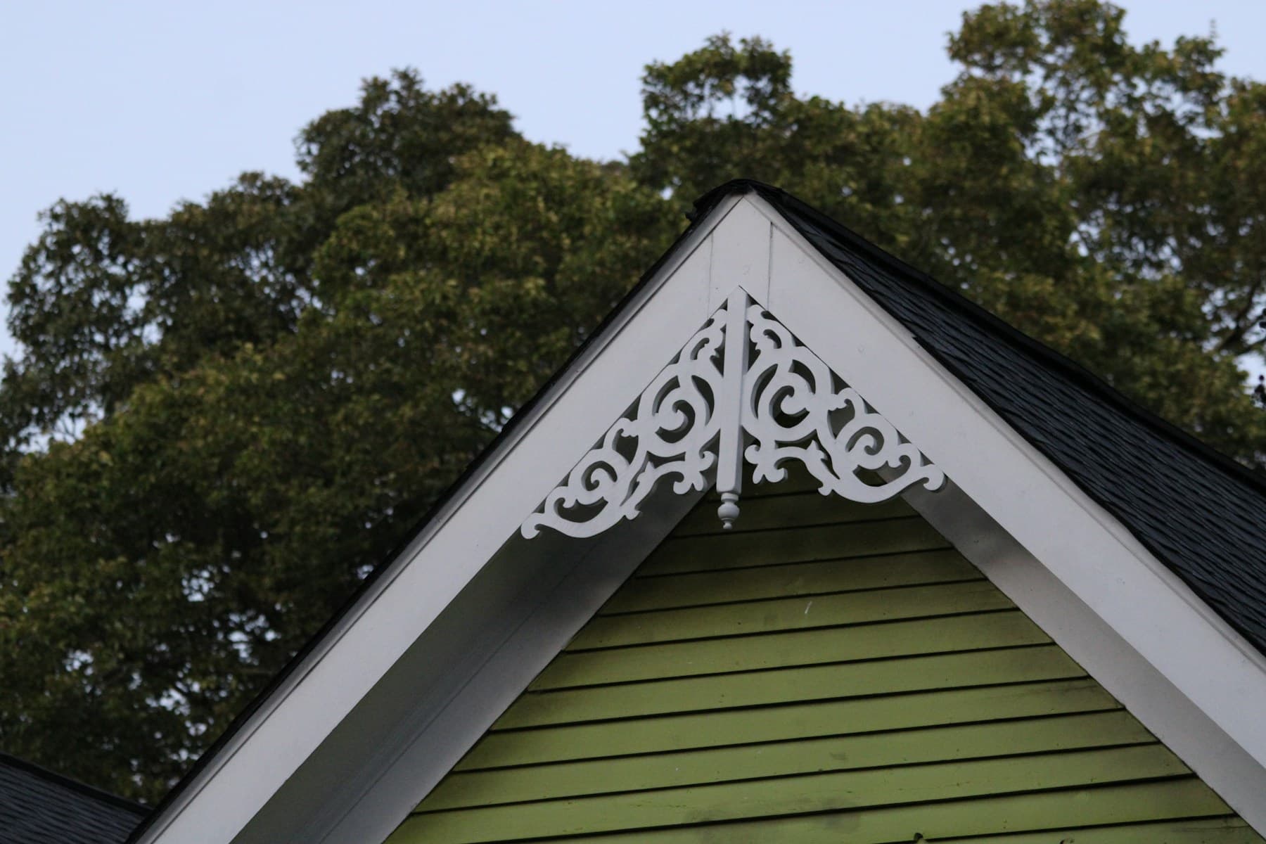 Decorative gable of a home in Atlanta, Georgia